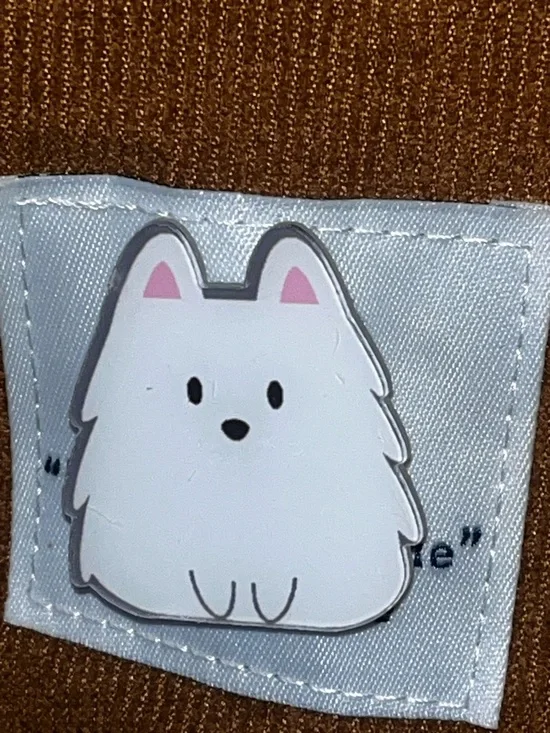 Hand Crafted Brown 9 Dog Pins Tote Bag - Casual Women's Shoulder Bag - Picture 12 of 17